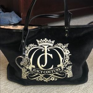 Velour juicy couture tote bag